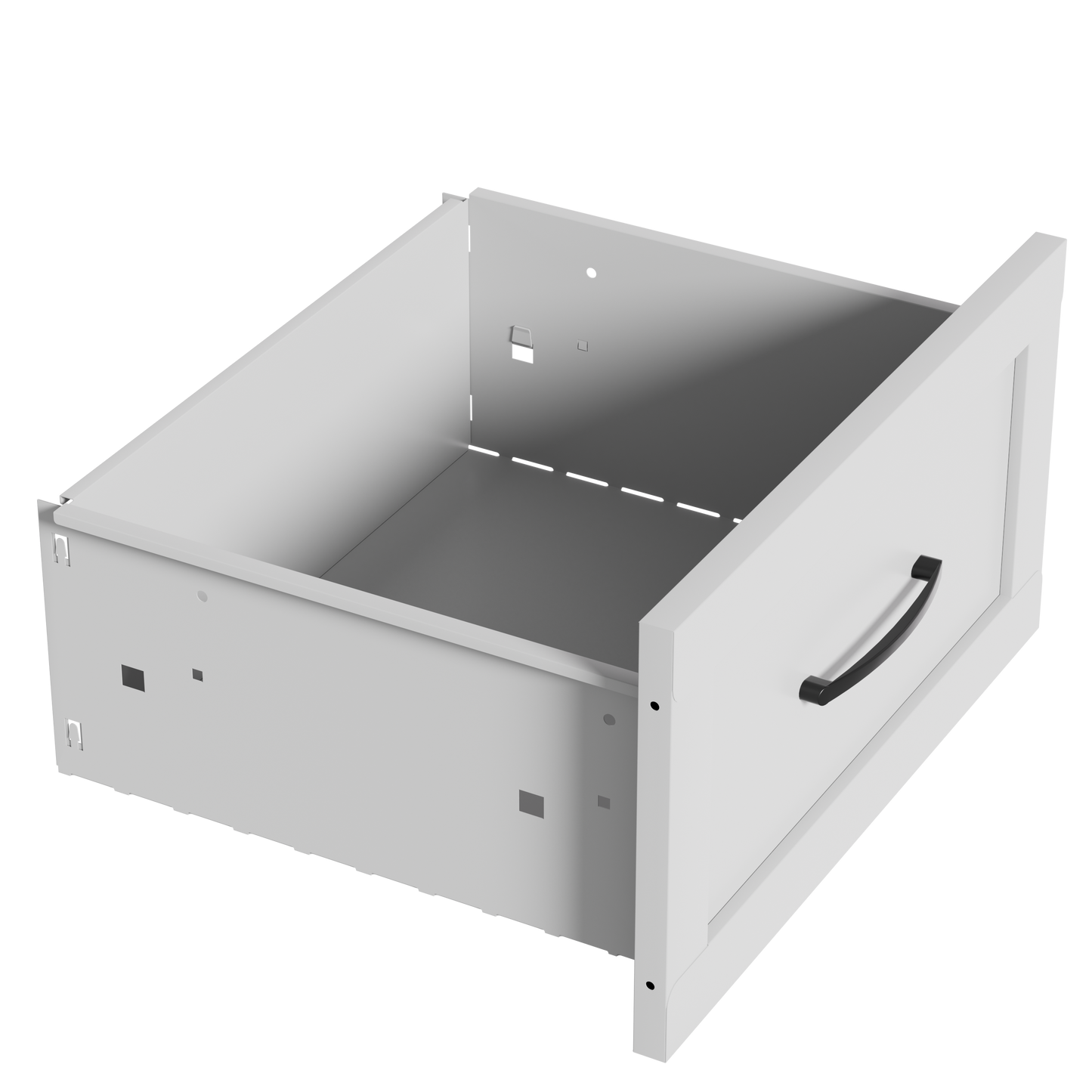 VIYET 7-Drawer White Dresser for Bedroom, Wide Low-Profile Chest of Drawers with Smooth-Glide Storage for Closet & Entryway