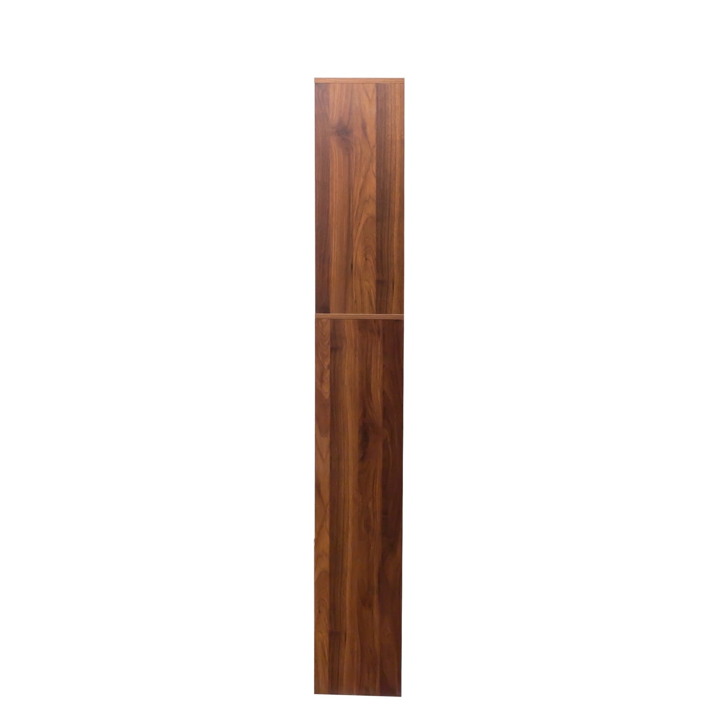 VIYET 71" 4-Tier Cube Bookshelf with 3 Doors, Walnut Particle Board Storage Organizer (10 Cubes Open Shelf Bookcase for Living Room & Office)