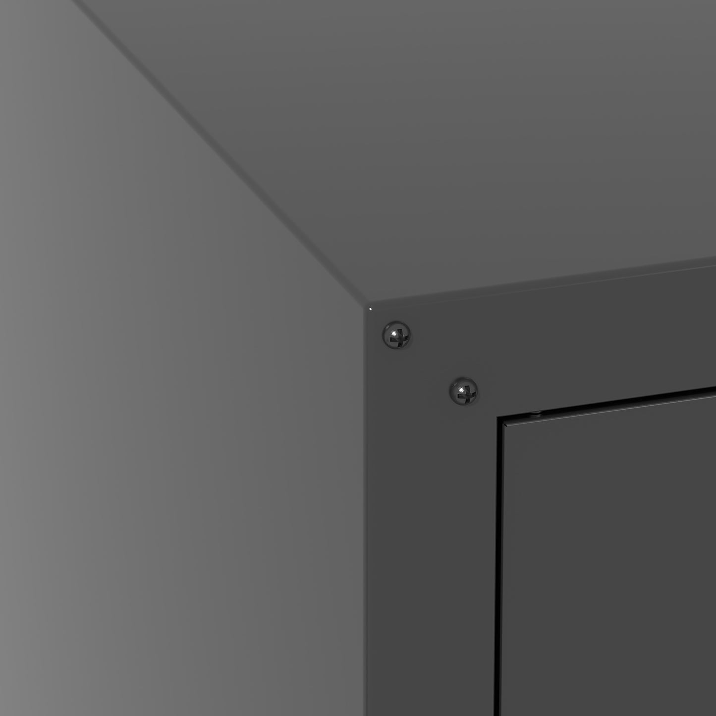 VIYET 30"H Wall-Mounted Steel Cabinet - Locking Doors + Open Drawer + Adjustable Shelf, Cold-Rolled Steel with Rust-Resistant Coating, Black for Garage/Office/Warehouse/Home/School