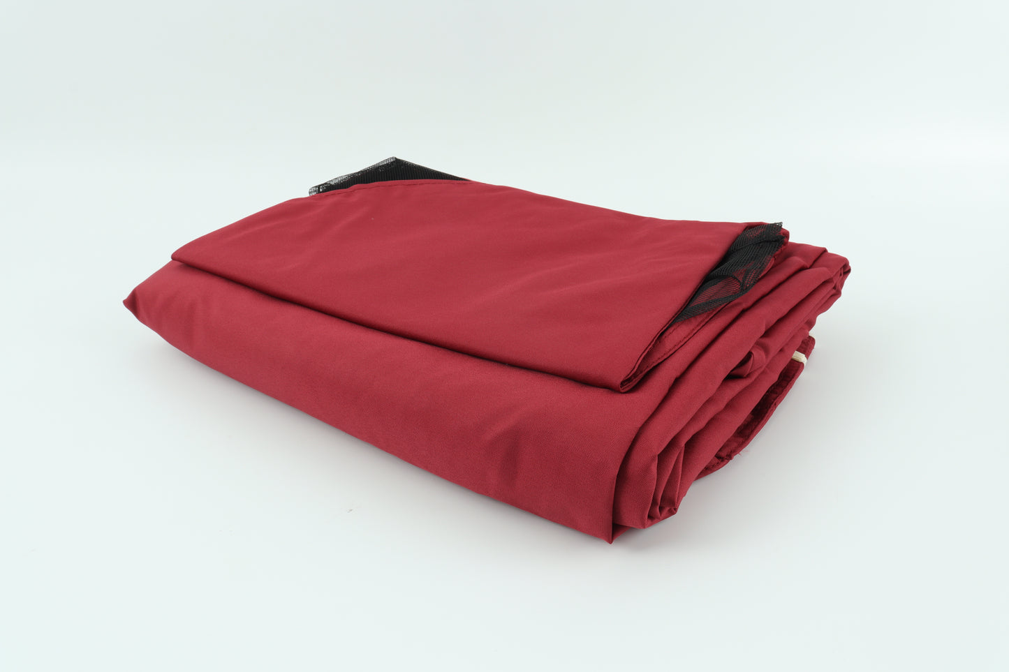 VIYET 10x10 Ft Double Tiered Gazebo Replacement Canopy,Wavy Border UV Protection Cover w/Mosquito Net (Red, Frame Not Included)