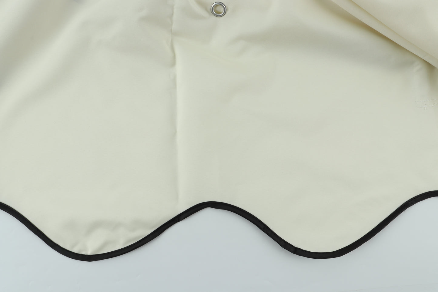 VIYET 10x10 Ft Double Tiered Gazebo Replacement Canopy,Wavy Border Polyester UV Protection Cover w/Mosquito Net (Beige, Frame Not Included)