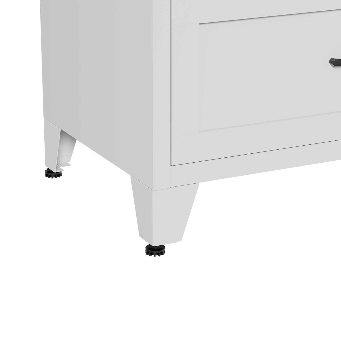 VIYET 9-Drawer Storage Dresser, White Chest of Drawers with Smooth-Glide Drawers for Bedroom, Closet & Entryway