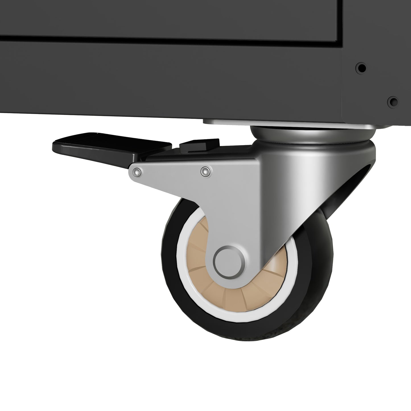 VIYET 40"H Heavy-Duty Steel Tool Cart with Wheels - Mobile Storage Cabinet, Lockable Casters, Smooth-Gliding Drawer + Adjustable Shelf, Garage/Workshop/Office