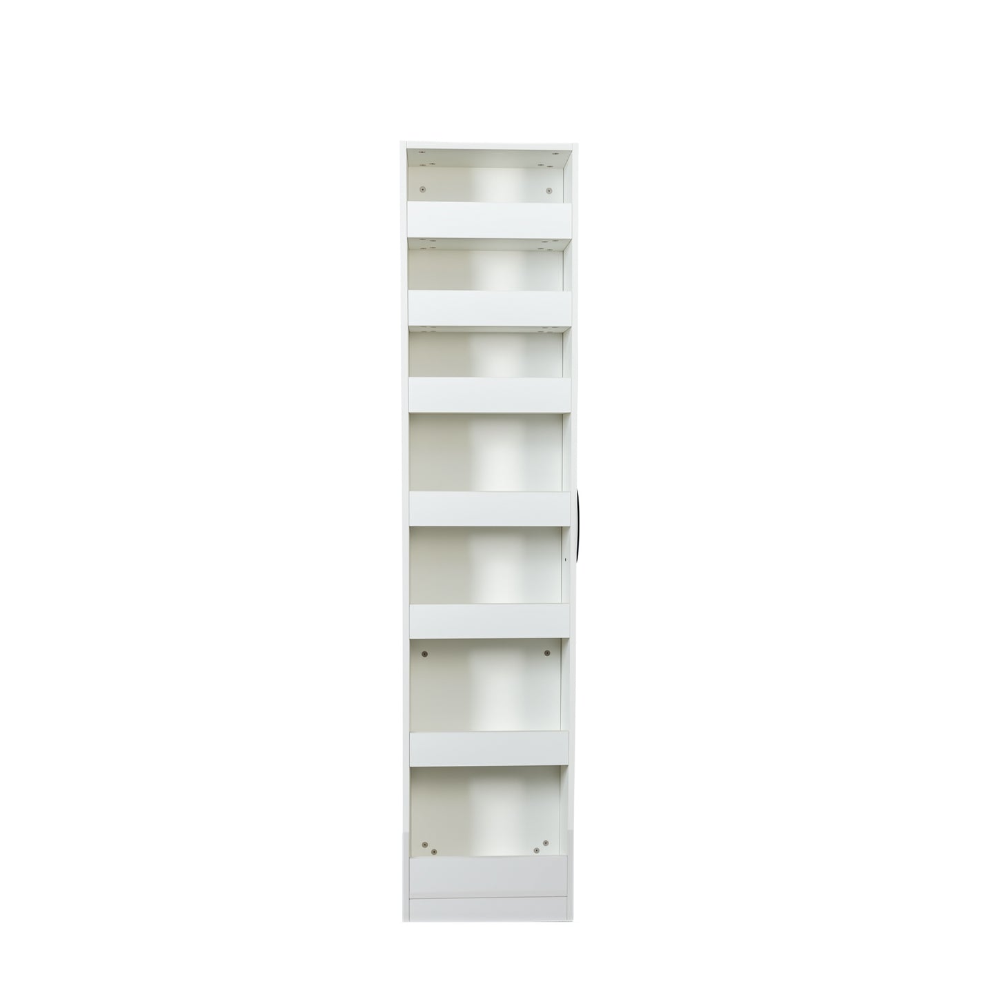 VIYET 71"H 7-Tier Multi-Functional Pull-Out Storage Shelf, Single-Sided Open Shelf, Organizer for Kitchen, Living Room & Narrow Spaces,white