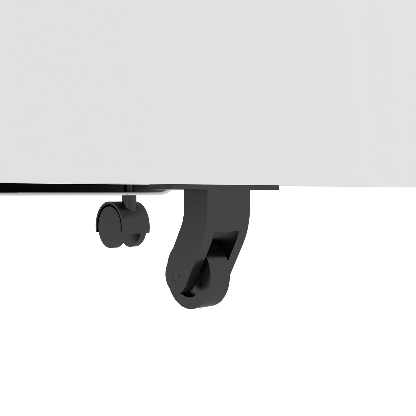 VIYET 3-Drawer Mobile File Cabinet with Lock - All-Steel Anti-Tip Design, Shallow + Deep Drawer, White for Office/Home (Fits A4/Letter)