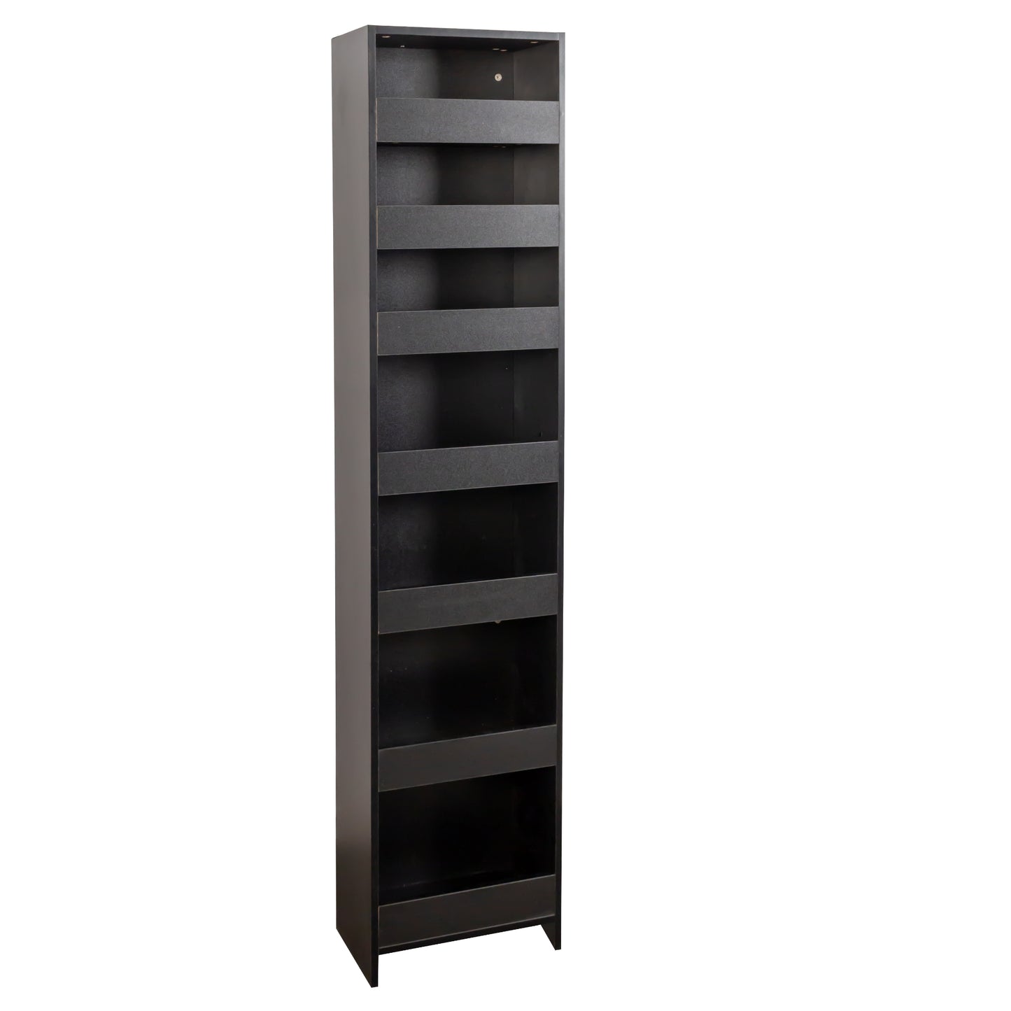 VIYET 71"H 7-Tier Multi-Functional Pull-Out Storage Shelf, Single-Sided Open Shelf, Organizer for Kitchen, Living Room & Narrow Spaces,black