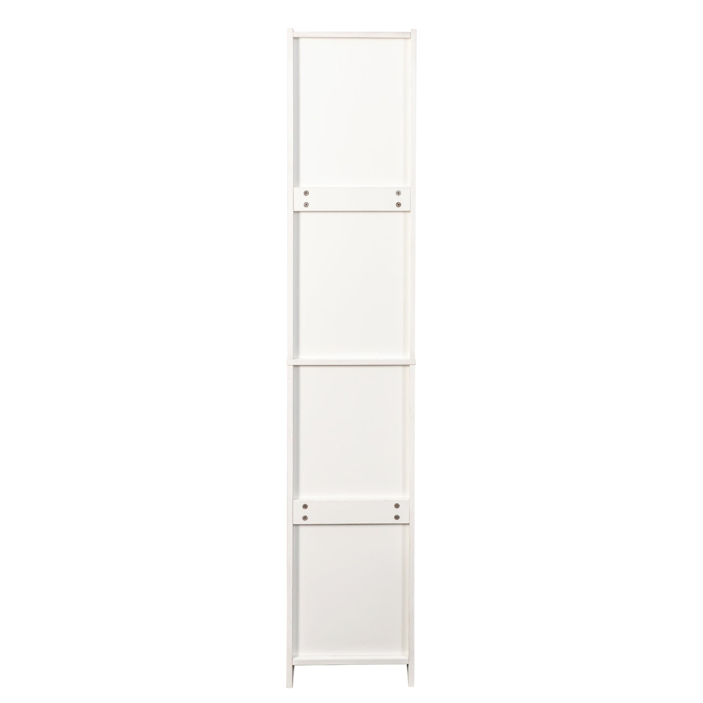 VIYET 71" Tall Narrow Storage Cabinet - White Particle Board+MDF, 2 Doors, 2 Drawers, Adjustable Shelves, Kitchen Use