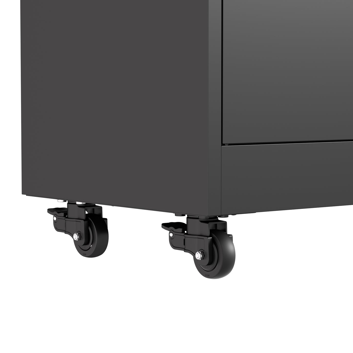 VIYET 71"H Rolling Garage Storage Cabinet,Heavy-Duty Metal Lockable Cabinet w/ 4 Adjustable Shelves (Mobile Tool Organizer for Workshop/Office)
