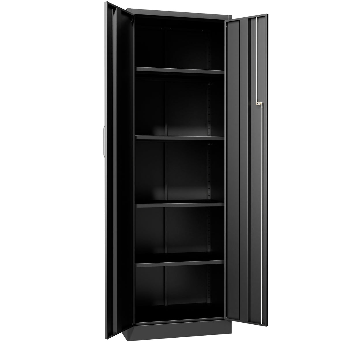 VIYET 71" Metal Storage Cabinet with Keypad Lock, Adjustable Shelves, 150 lbs Capacity per Shelf, Garage Utility Locker for Home & Office