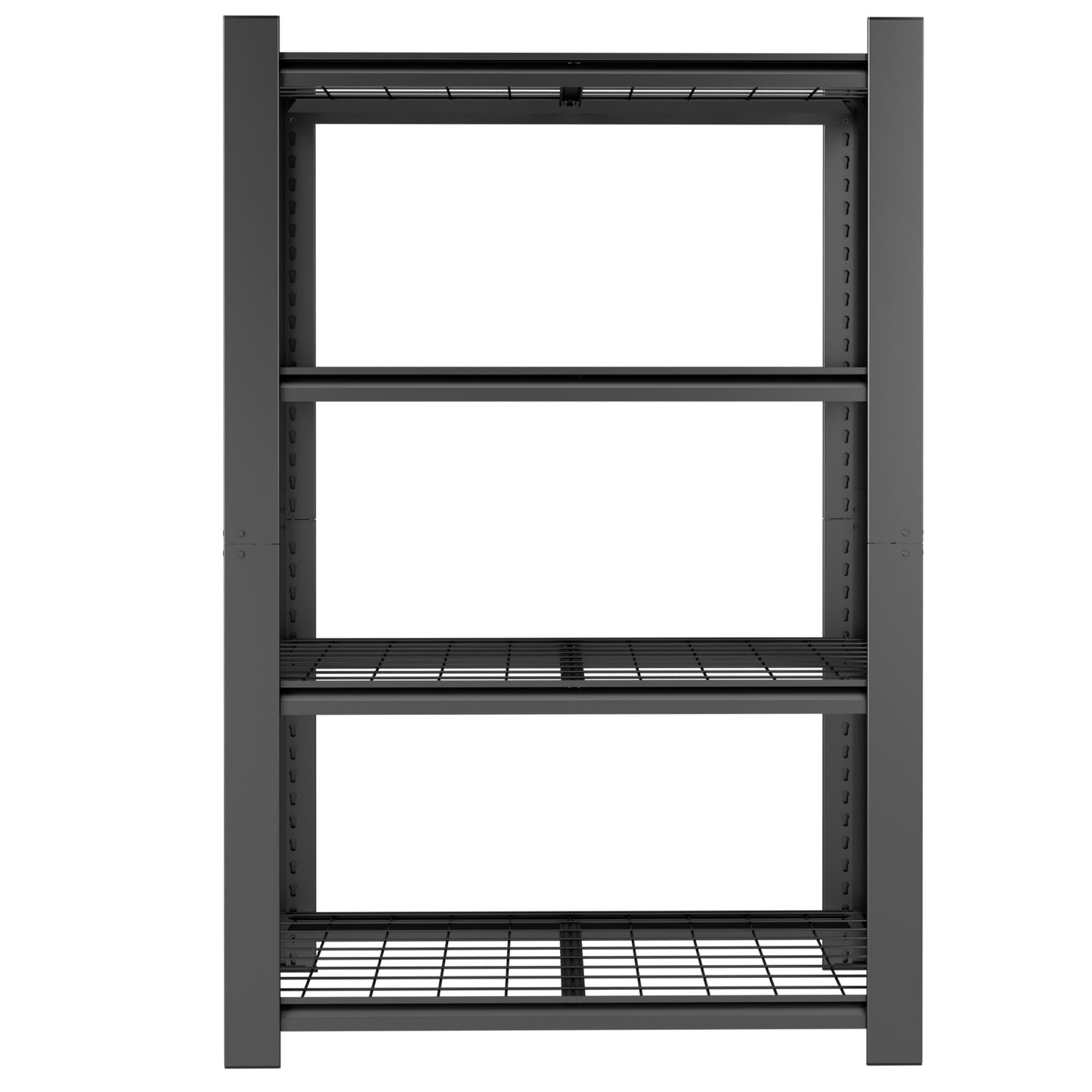VIYET 60" H Heavy Duty Metal Shelving Unit, 4 Tier Adjustable Storage Rack with 2240 LBS Capacity, Garage Shelf Organizer for Pantry Kitchen Black