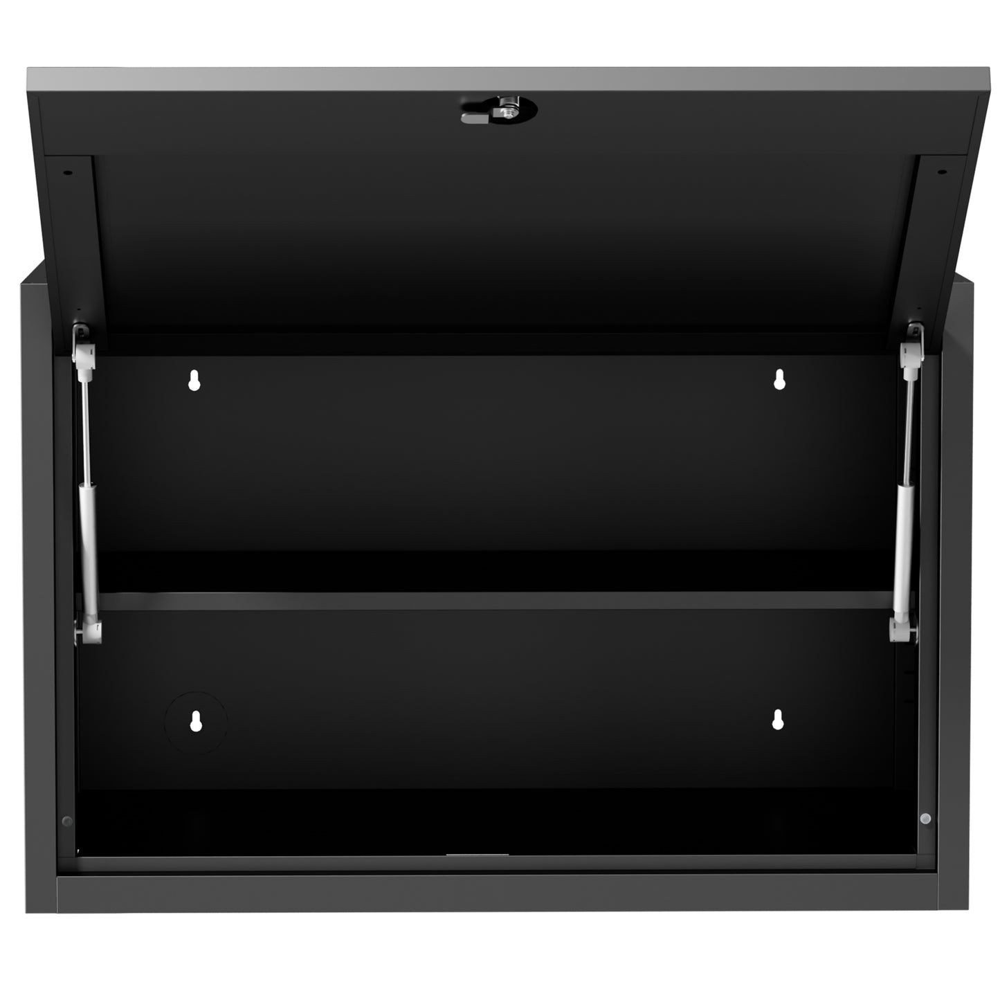 VIYET 30" Wall Mounted Metal Storage Cabinet with Lock, Heavy Duty Steel Garage Wall Cabinet with Adjustable Shelf