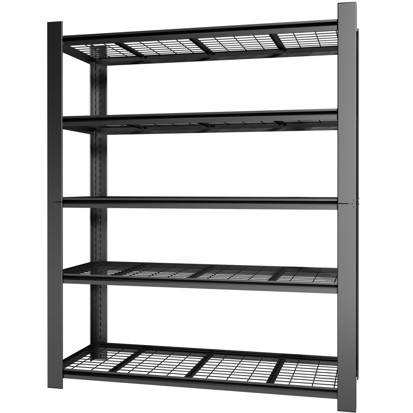 VIYET 72" Heavy Duty Metal Garage Shelving Unit, 5 Tier Adjustable Storage Rack with 3000 LBS Capacity, Steel Shelves for Garage, Pantry & Warehouse