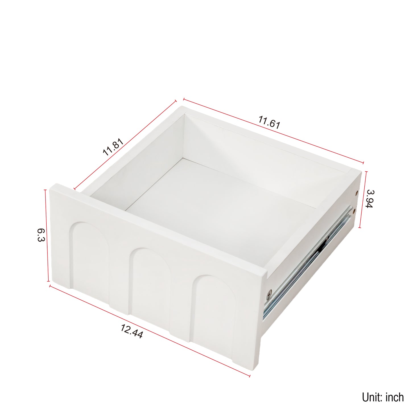 VIYET 71" Tall Narrow Storage Cabinet - White Particle Board+MDF, 1 Door & 2 Drawers, Kitchen Use