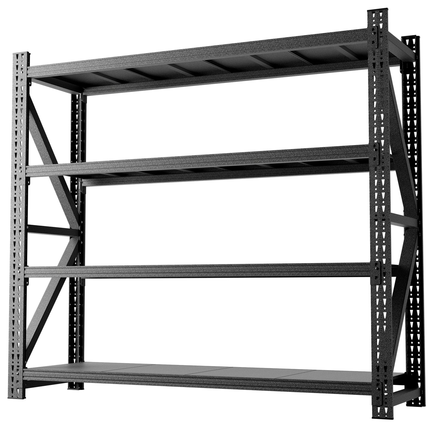 VIYET 79" Heavy Duty Garage Shelving Unit, 6000 lb Adjustable Metal Storage Rack, 75" Tall Industrial Steel Shelves for Garage & Warehouse