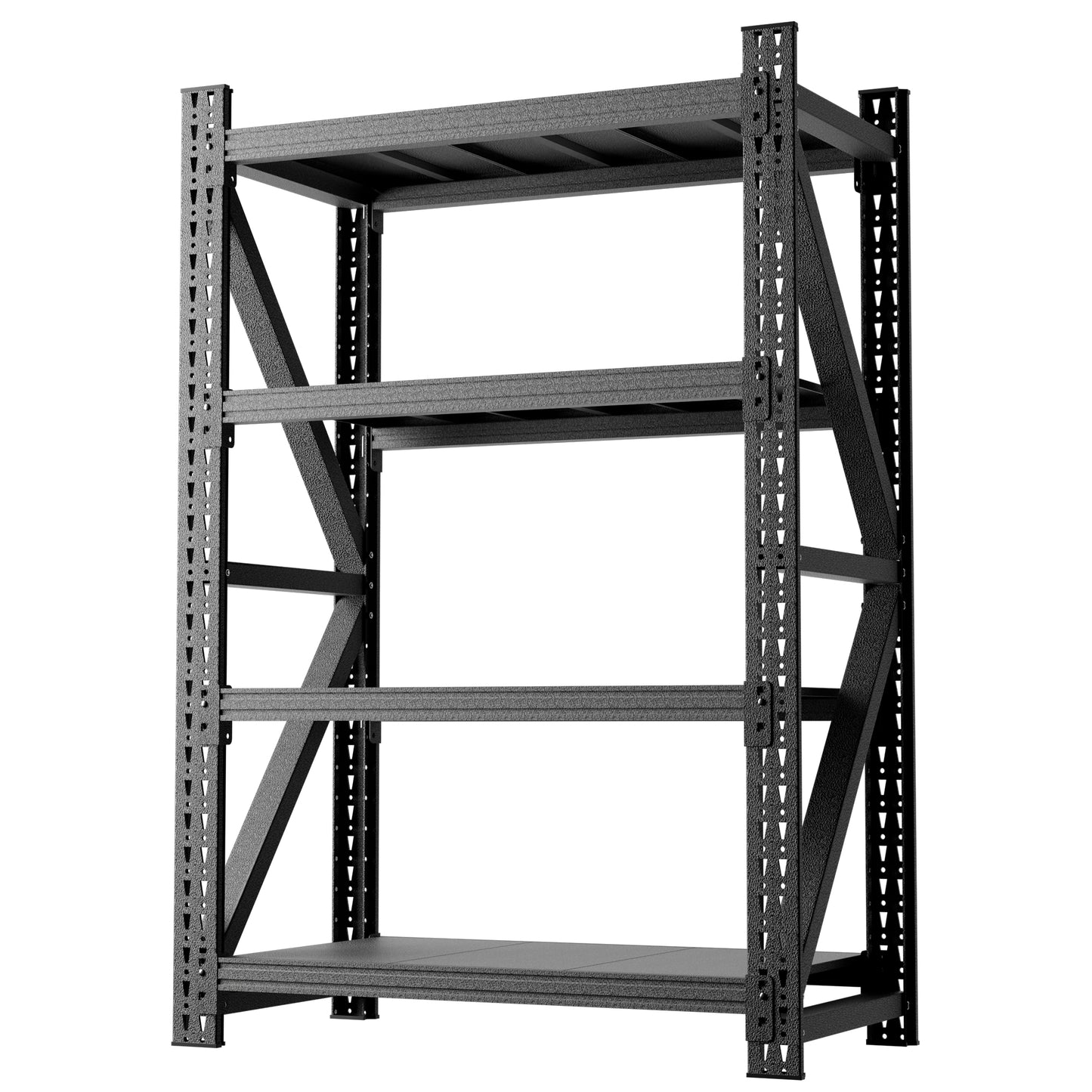 VIYET Heavy Duty Garage Shelving Unit, 69" H x 47" W Metal Storage Rack, 4000 lb Capacity Adjustable Steel Shelves for Garage, Warehouse