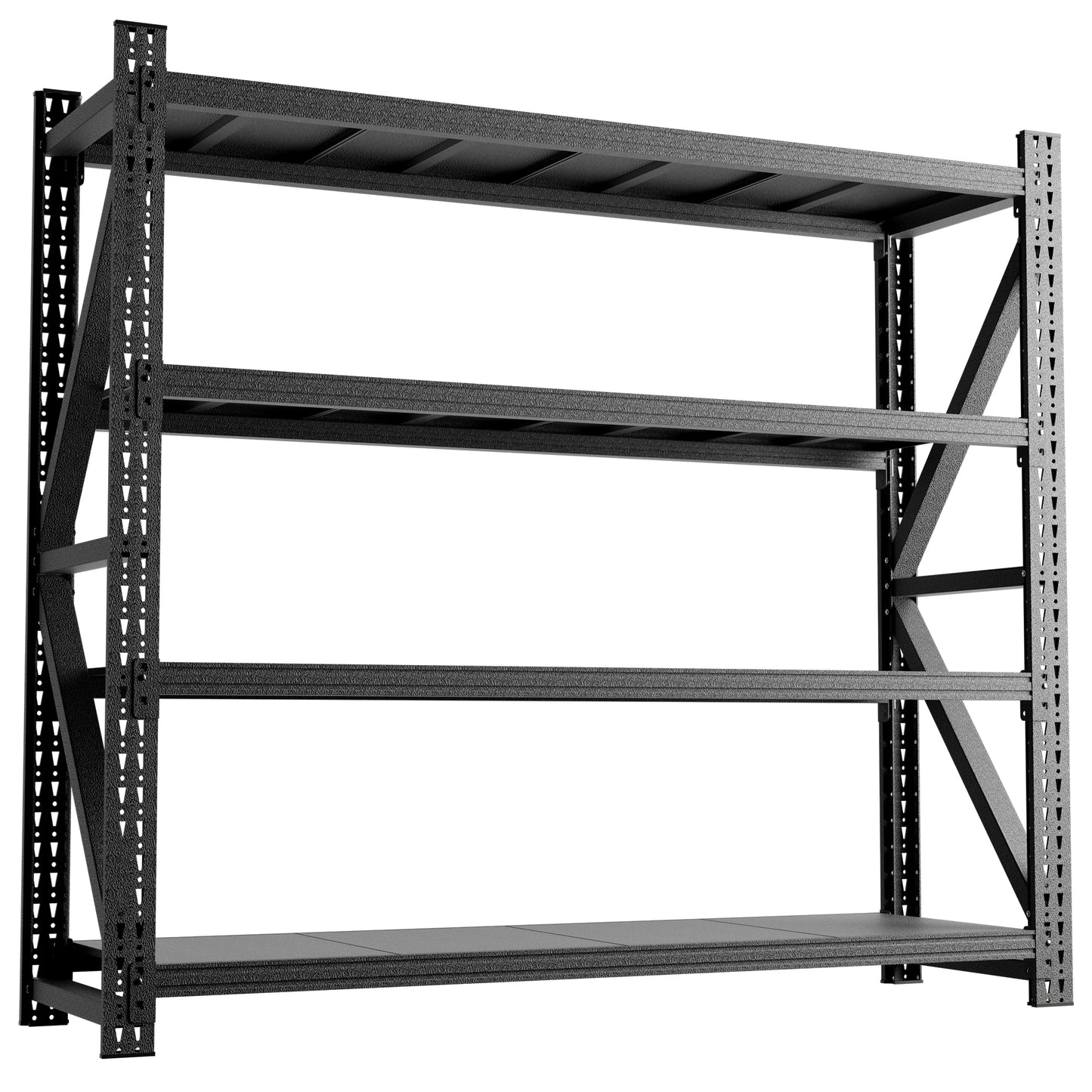 VIYET 79" Heavy Duty Garage Shelving Unit, 6000 lb Adjustable Metal Storage Rack, 75" Tall Industrial Steel Shelves for Garage & Warehouse