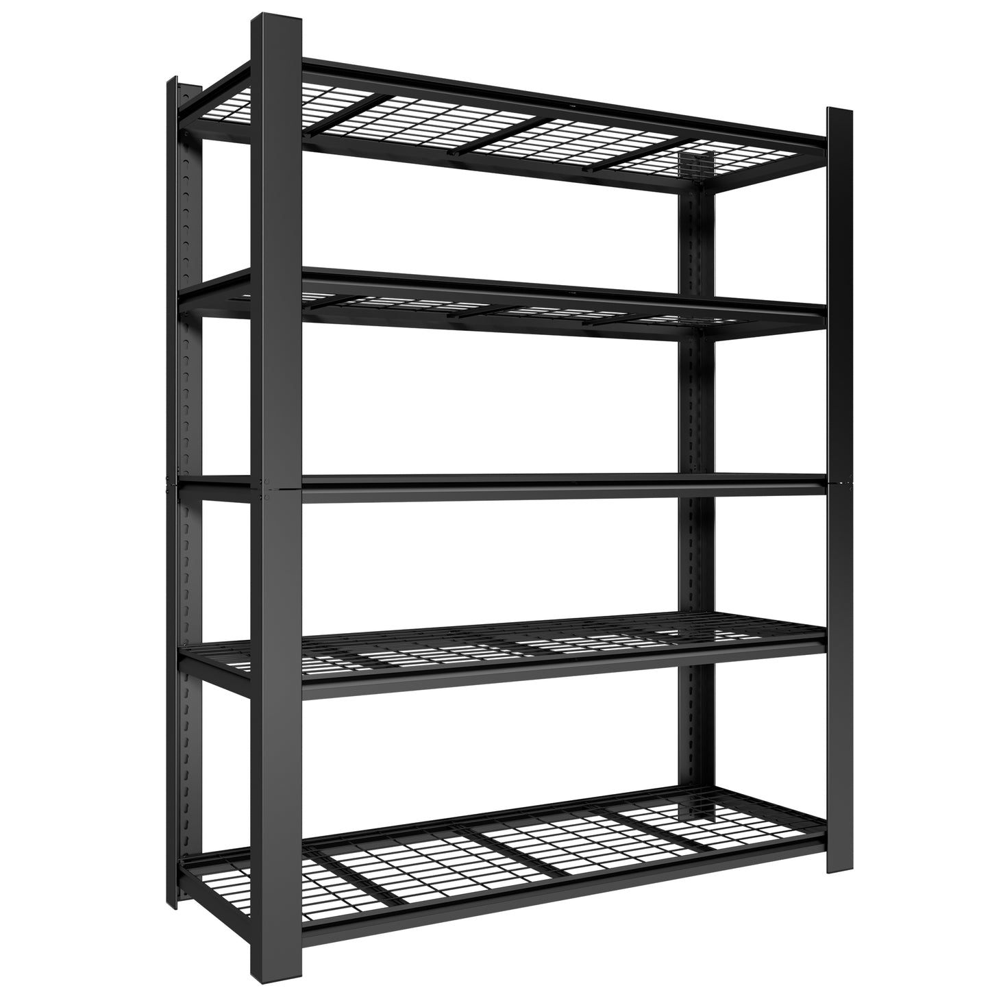 VIYET 72" Heavy Duty Metal Garage Shelving Unit, 5 Tier Adjustable Storage Rack with 3000 LBS Capacity, Steel Shelves for Garage, Pantry & Warehouse