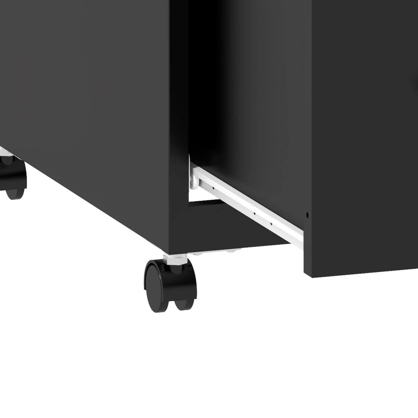 VIYET 2 Drawer Mobile File Cabinet with Lock, Rolling Metal Filing Cabinet for Letter & Legal Files, Under Desk Office Storage with Anti-Tip Kit, Black
