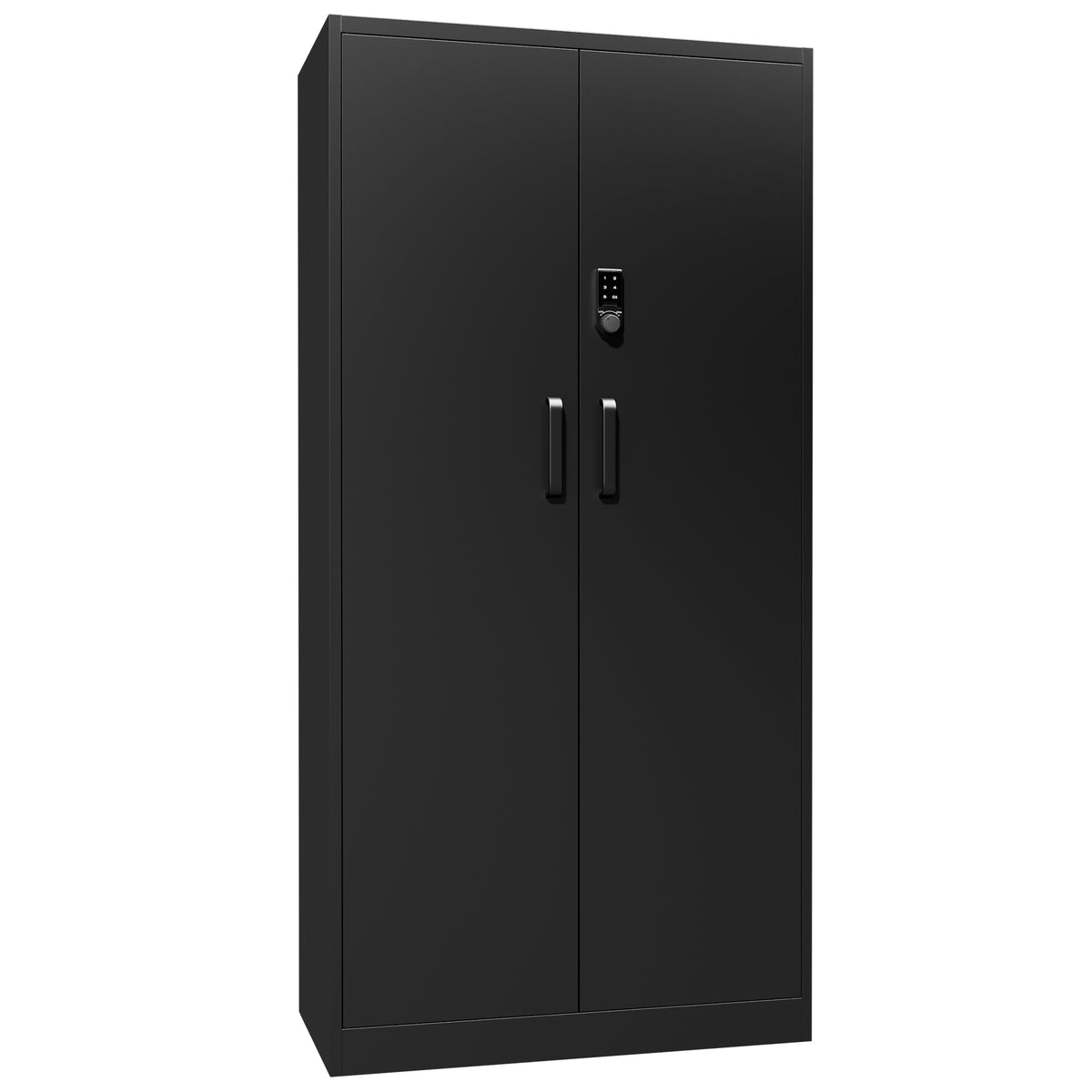 VIYET 72" Metal Storage Cabinet with Keypad Lock, Double Door Steel Garage Cabinet, 4 Adjustable Shelves, 150 lbs per Shelf