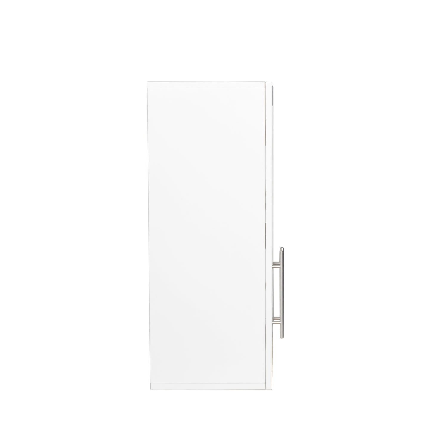 VIYET 30"H Stackable Wall-Mounted Storage Cabinet - White E1 Particle Board, 2 Adjustable Shelves (6-Level Height)