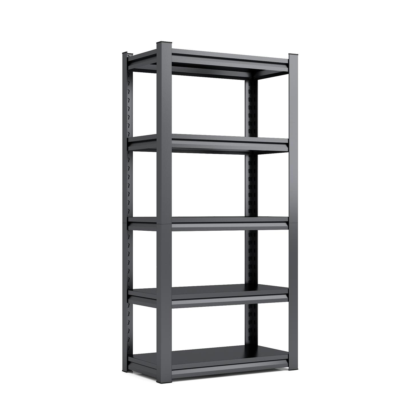 VIYET 5-Tier Heavy Duty Storage Shelves, 1500LBS Adjustable Metal Garage Shelving Unit, Narrow Utility Rack