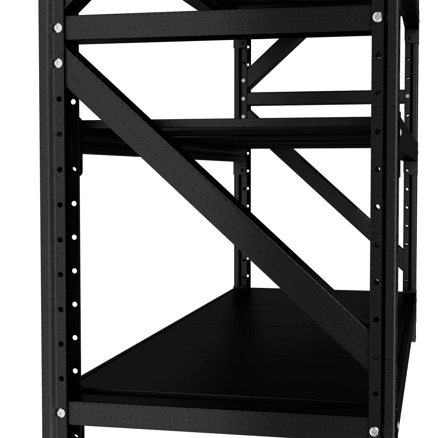 VIYET Heavy Duty Garage Shelving Unit, 69" H x 47" W Metal Storage Rack, 4000 lb Capacity Adjustable Steel Shelves for Garage, Warehouse
