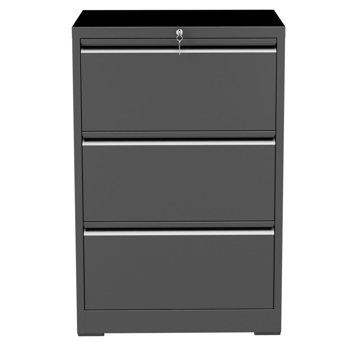 VIYET 3 Drawer Lateral File Cabinet with Lock, Metal Filing Cabinet for Home Office, Steel File Organizer Fits Letter, Legal, A4 & F4 Hanging Files