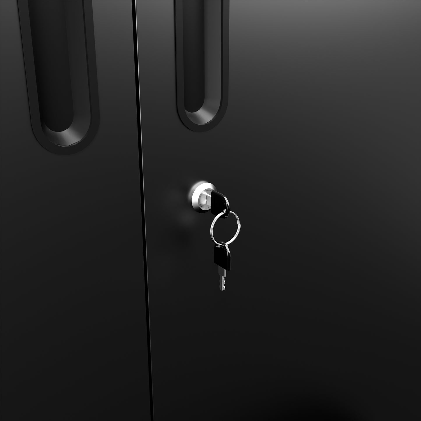 VIYET 71" Rolling Metal Storage Locker with Lockable Doors, Freestanding Steel Wardrobe Cabinet for Home Office School Gym