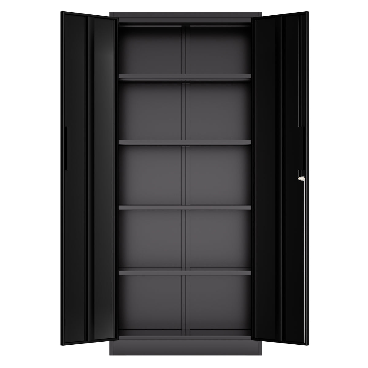 VIYET 71" Metal Storage Cabinet, Lockable Steel Utility Cabinet with 4 Adjustable Shelves, 180 Lbs per Shelf, Double Doors for Office & Pantry