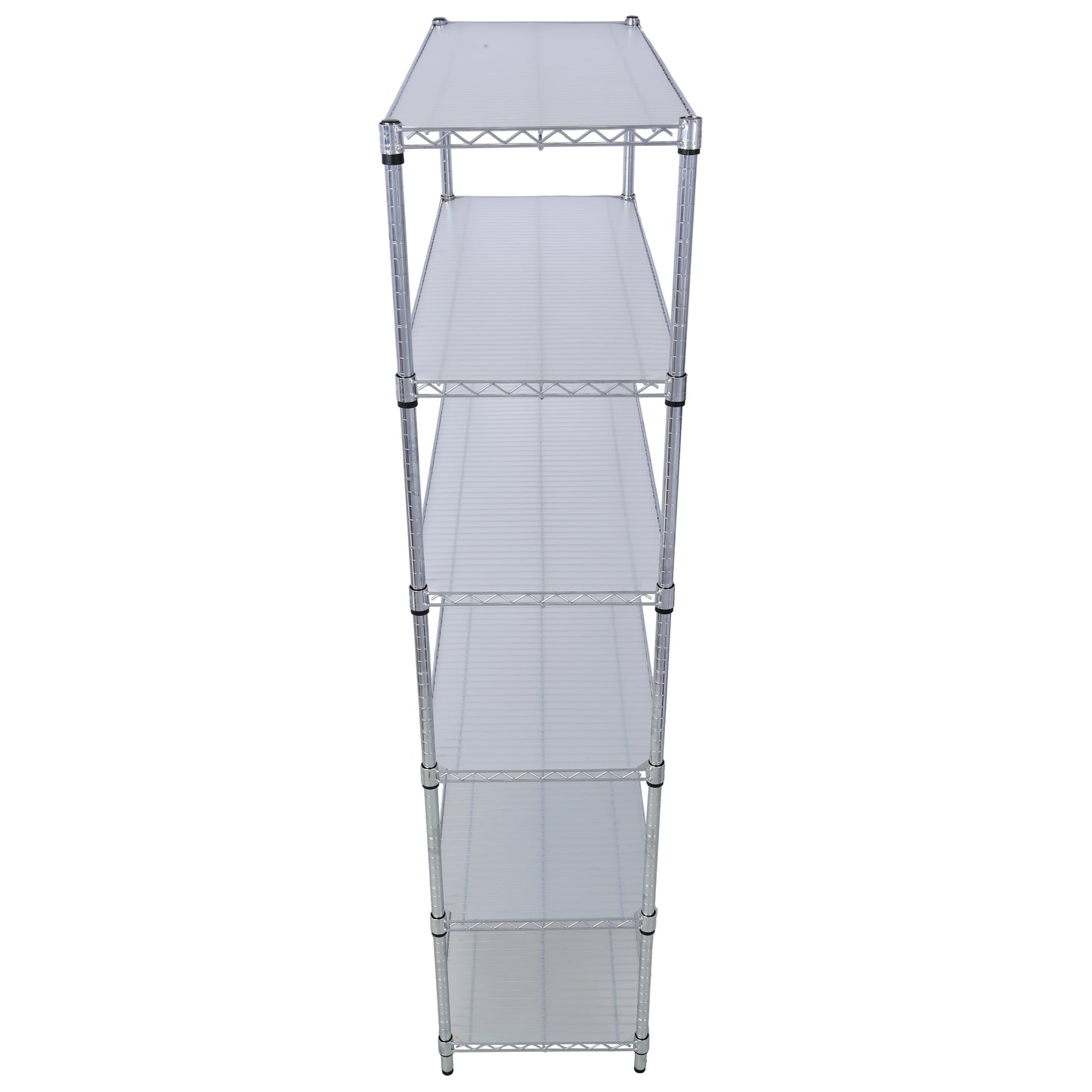 VIYET 6 Tier 6000LBS NSF Metal Wire Shelving, Heavy Duty Adjustable Storage Rack with Wheels & Shelf Liners (Chrome)