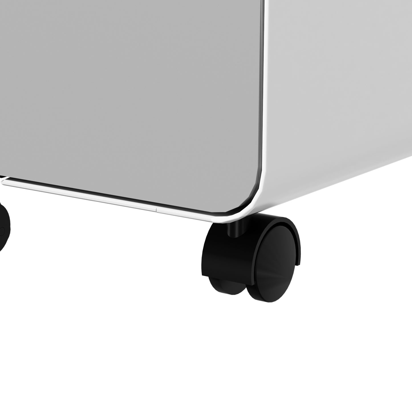 VIYET 3 Drawer Mobile File Cabinet, Gray Metal Rolling Filing Cabinet with Lock, Steel Office Storage Cabinet on Wheels for Letter Legal Files, Home Office Organizer