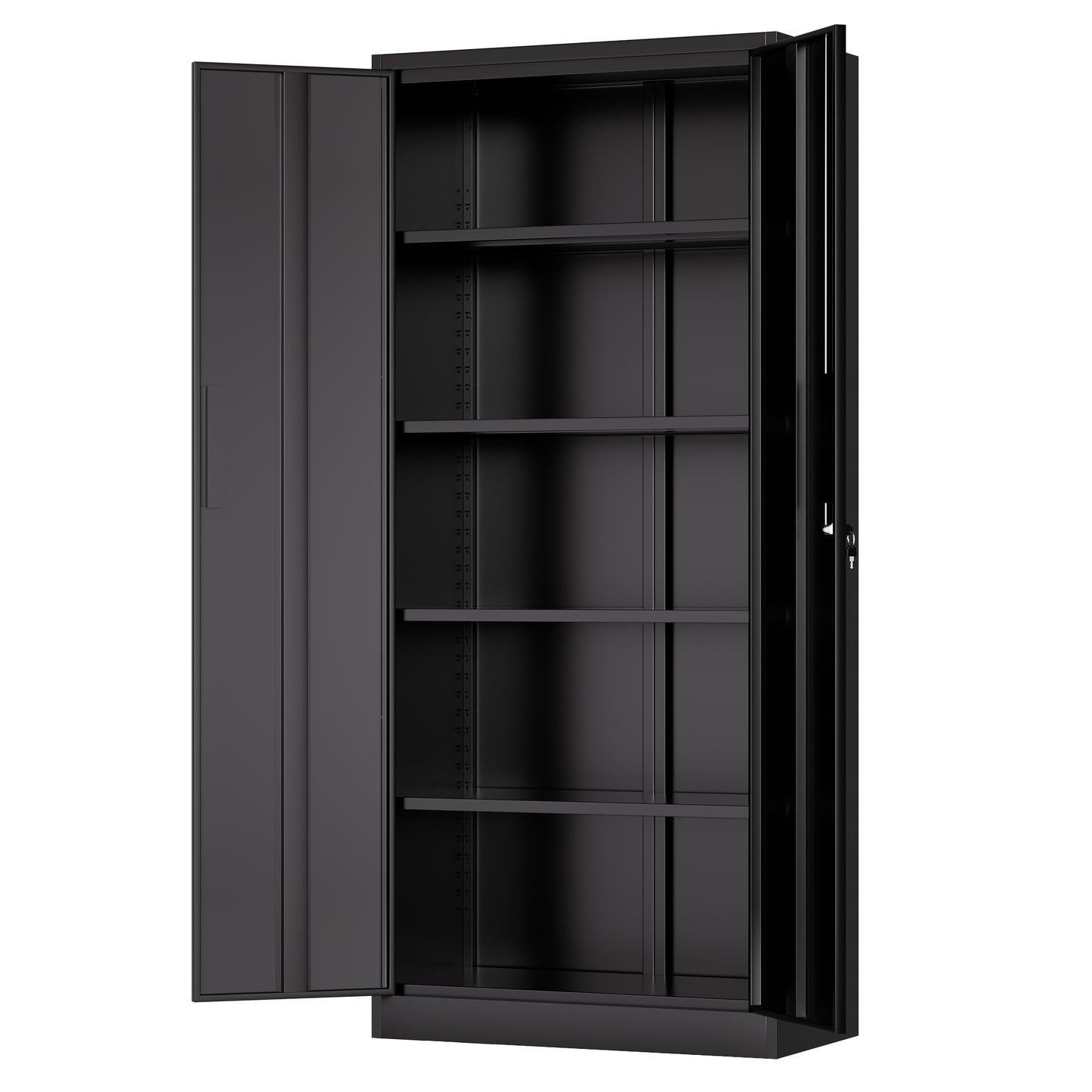 VIYET 71"H Metal Storage Cabinet with Locking Doors & 4 Adjustable Shelves, Heavy-Duty Steel Garage and Office Storage Cabinet