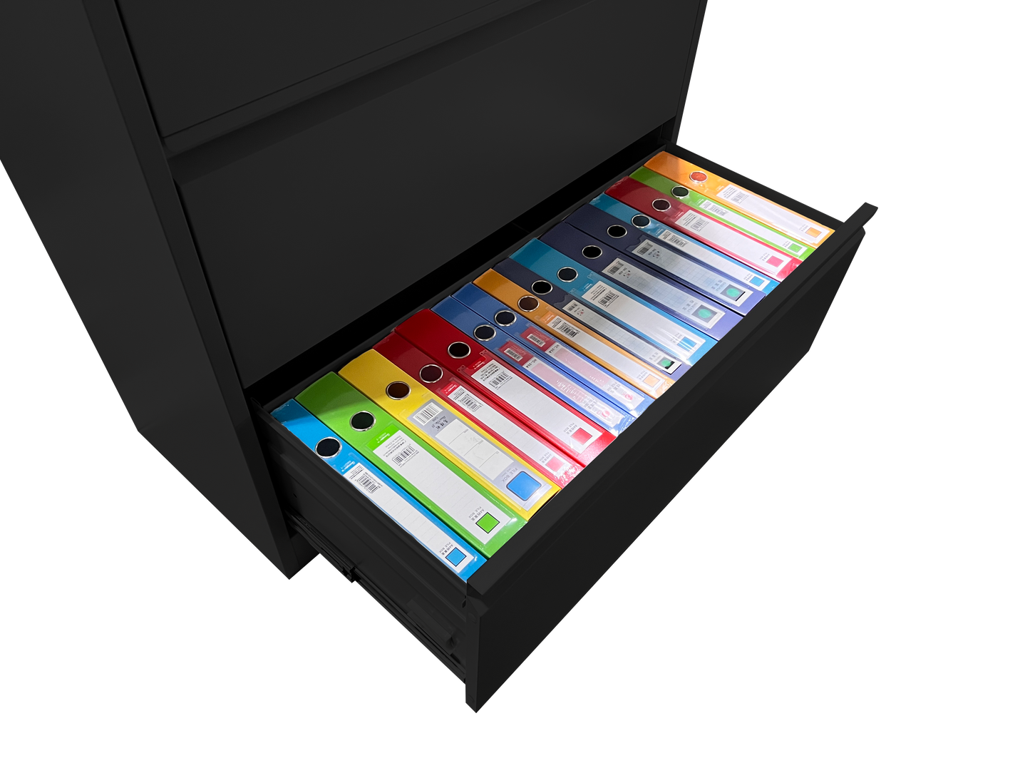 VIYET 40" Tall 3-Drawer Lockable Lateral File Cabinet, Heavy-Duty Metal Office Storage with Silent Full-Extension Drawers and Anti-Tilt, Fits Letter, Legal & A4