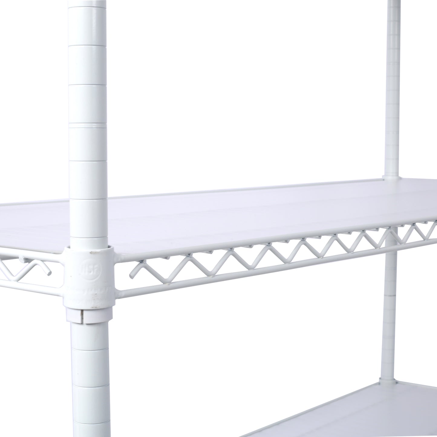 VIYET 6 Tier 6000LBS NSF Metal Wire Shelving, Heavy Duty Adjustable Storage Rack with Wheels & Shelf Liners (White)