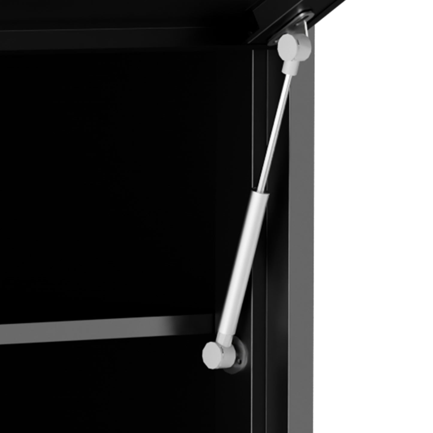 VIYET 30" Wall Mounted Metal Storage Cabinet with Lock, Heavy Duty Steel Garage Wall Cabinet with Adjustable Shelf