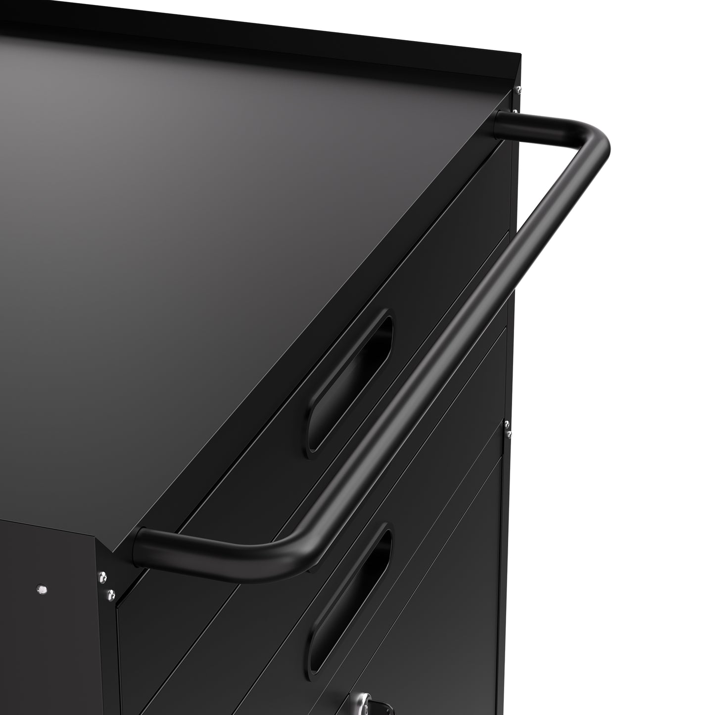 VIYET 34" Heavy-Duty Rolling Metal Tool Cabinet - 3-Drawer Garage Storage Organizer with Lockable Wheels, Black