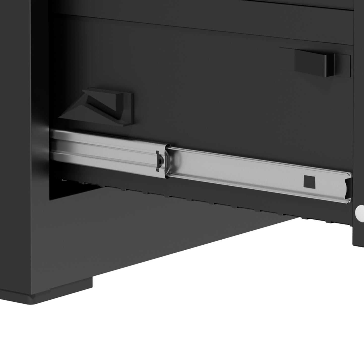 VIYET 4 Drawer Lateral File Cabinet with Lock, Metal Filing Cabinet for Home Office, Steel File Cabinet Fits Letter, Legal, A4 & F4 Hanging Files, Black