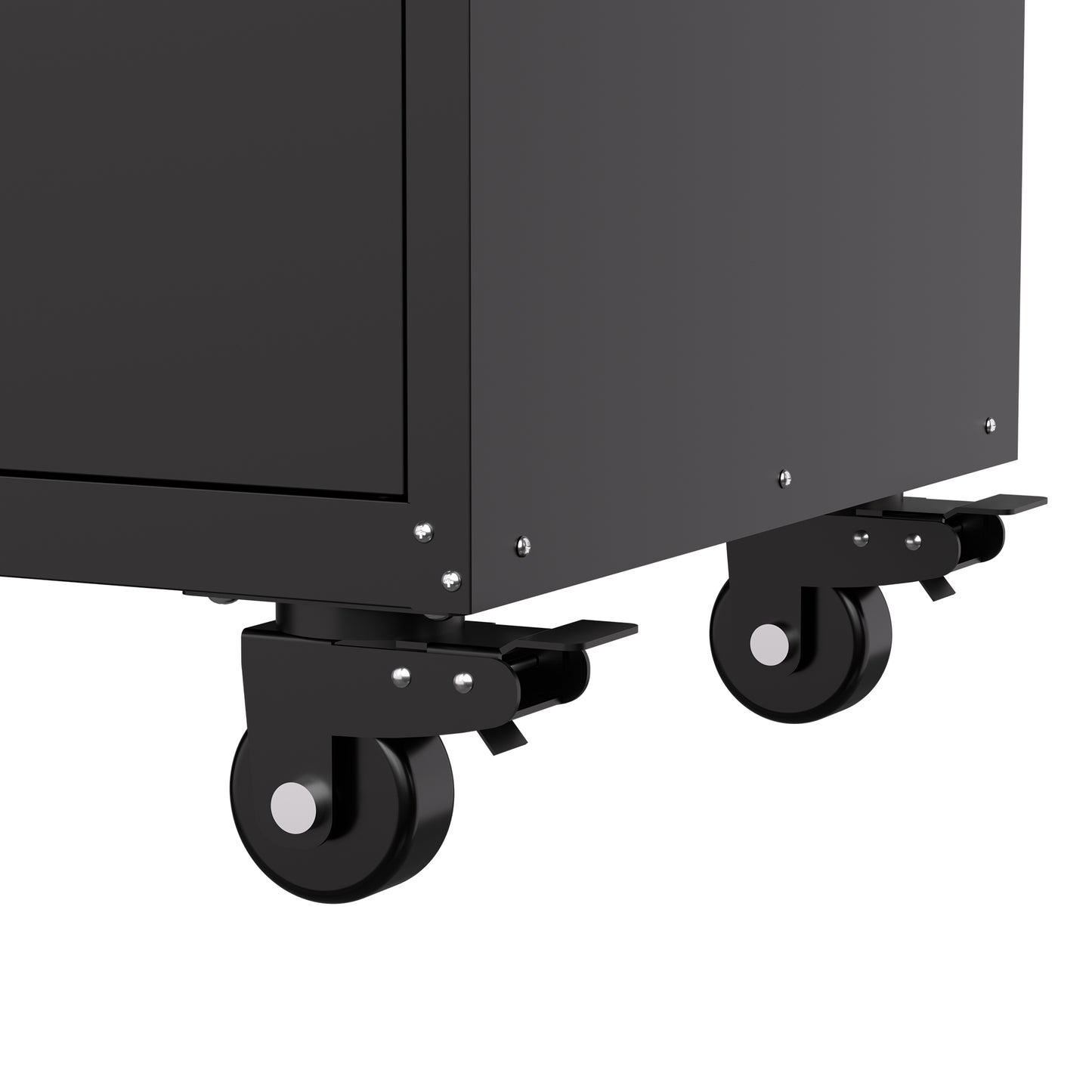 VIYET 34" Heavy-Duty Rolling Metal Tool Cabinet - 3-Drawer Garage Storage Organizer with Lockable Wheels, Black