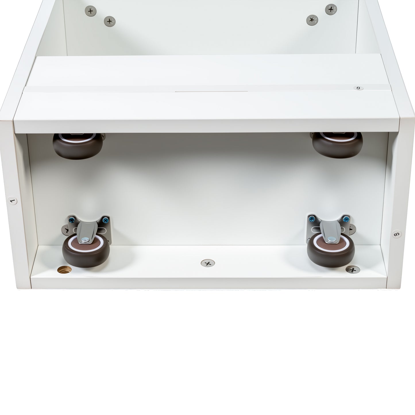 VIYET 71"H 7-Tier Multi-Functional Pull-Out Storage Shelf, Single-Sided Open Shelf, Organizer for Kitchen, Living Room & Narrow Spaces,white