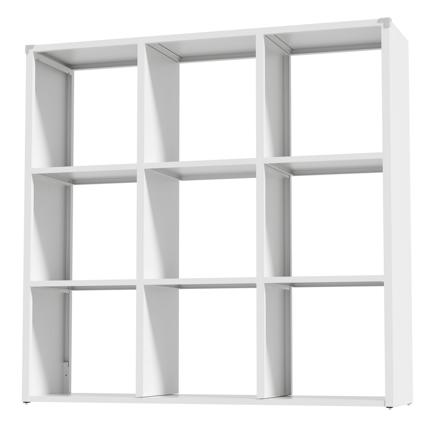 VIYET 9-Cube Metal Bookcase, 41"H Open Storage Organizer with 9 Cubes, Freestanding Display Shelf