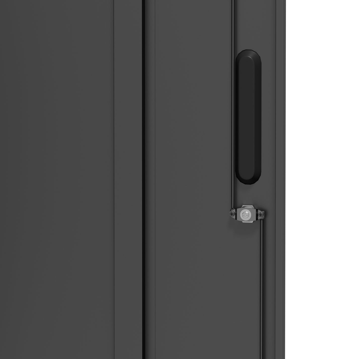 VIYET 35" Metal Storage Cabinet with Lock & 2 Drawers, Locking Steel Office File Cabinet with Adjustable Shelf for Home, Garage & School