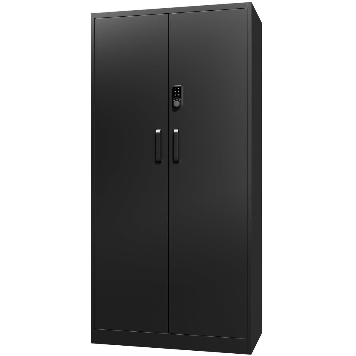 VIYET 72" Metal Storage Cabinet with Keypad Lock, Double Door Steel Garage Cabinet, 4 Adjustable Shelves, 150 lbs per Shelf