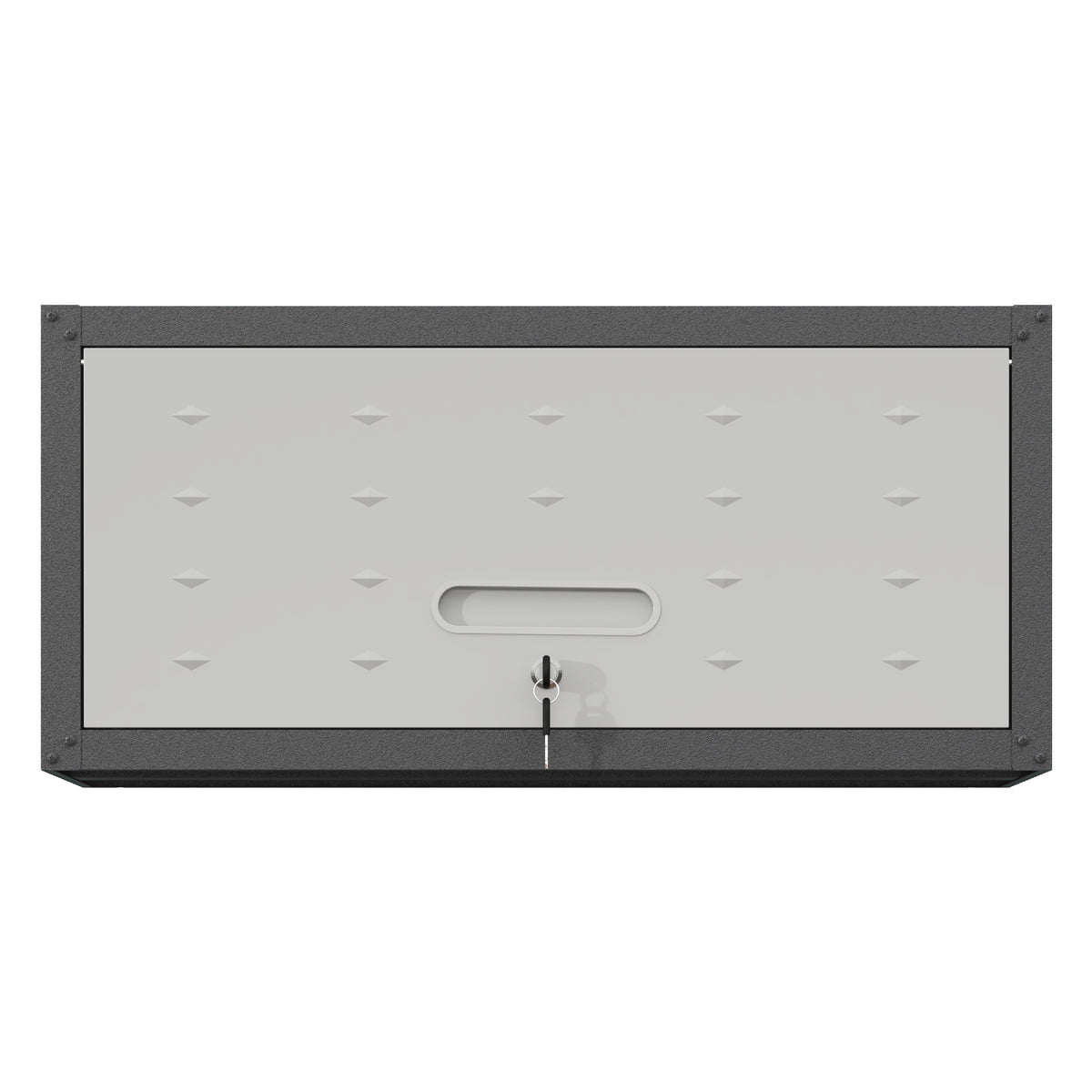 VIYET Wall Mounted Garage Cabinet, Lockable Metal Tool Storage Cabinet with Lift-Up Door, 120 Lbs Capacity, Steel Workshop Organizer