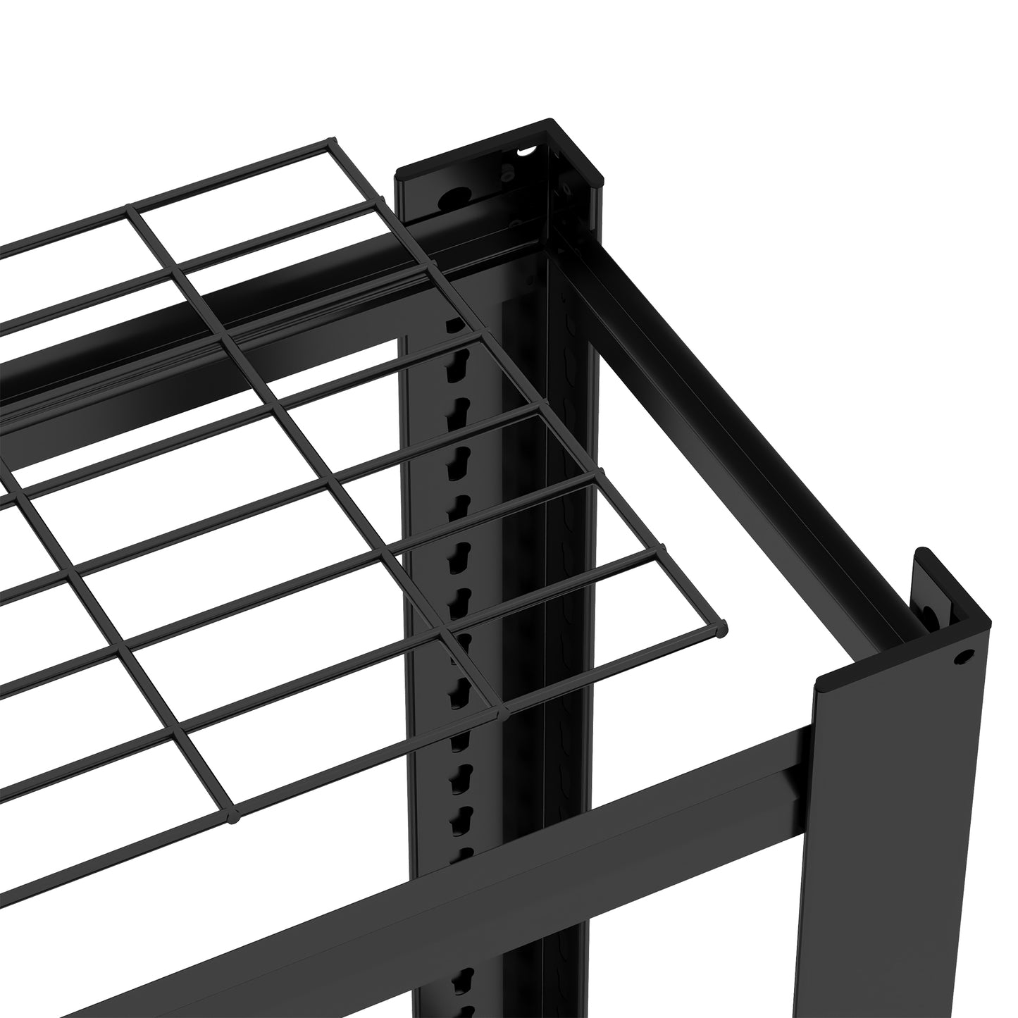 VIYET 60" H Heavy Duty Metal Shelving Unit, 4 Tier Adjustable Storage Rack with 2240 LBS Capacity, Garage Shelf Organizer for Pantry Kitchen Black