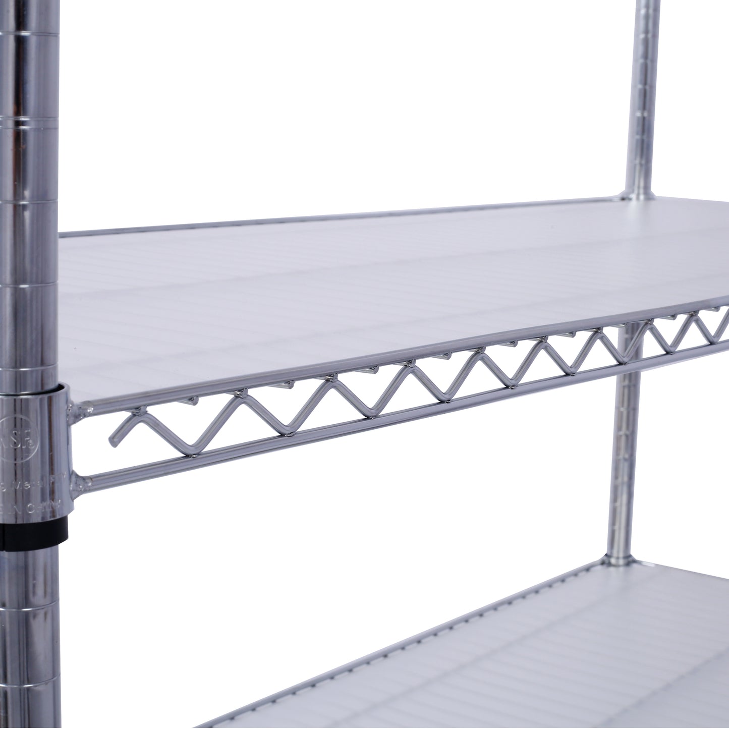 VIYET 6 Tier 6000LBS NSF Metal Wire Shelving, Heavy Duty Adjustable Storage Rack with Wheels & Shelf Liners (Chrome)