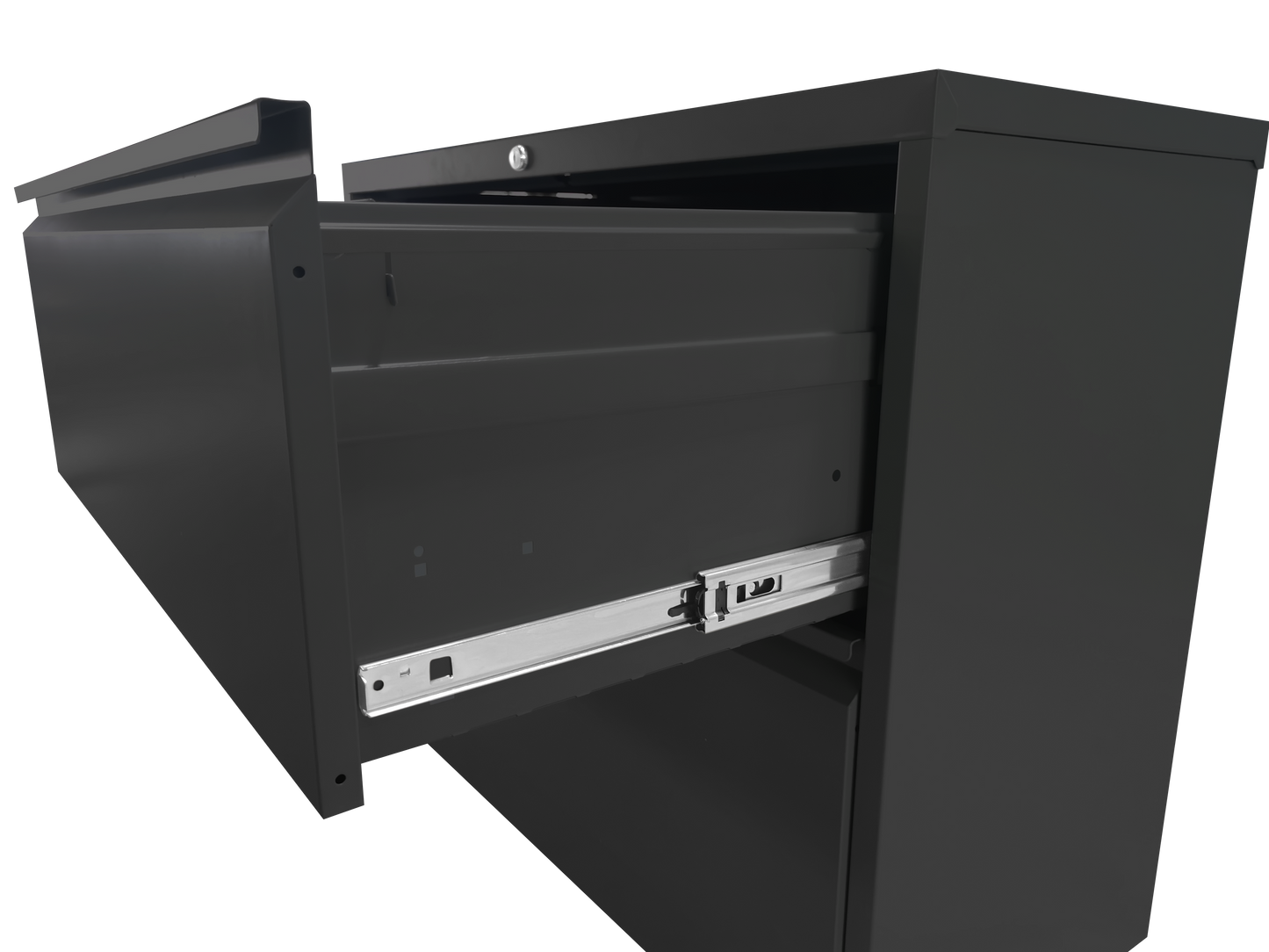 VIYET 40" Tall 3-Drawer Lockable Lateral File Cabinet, Heavy-Duty Metal Office Storage with Silent Full-Extension Drawers and Anti-Tilt, Fits Letter, Legal & A4