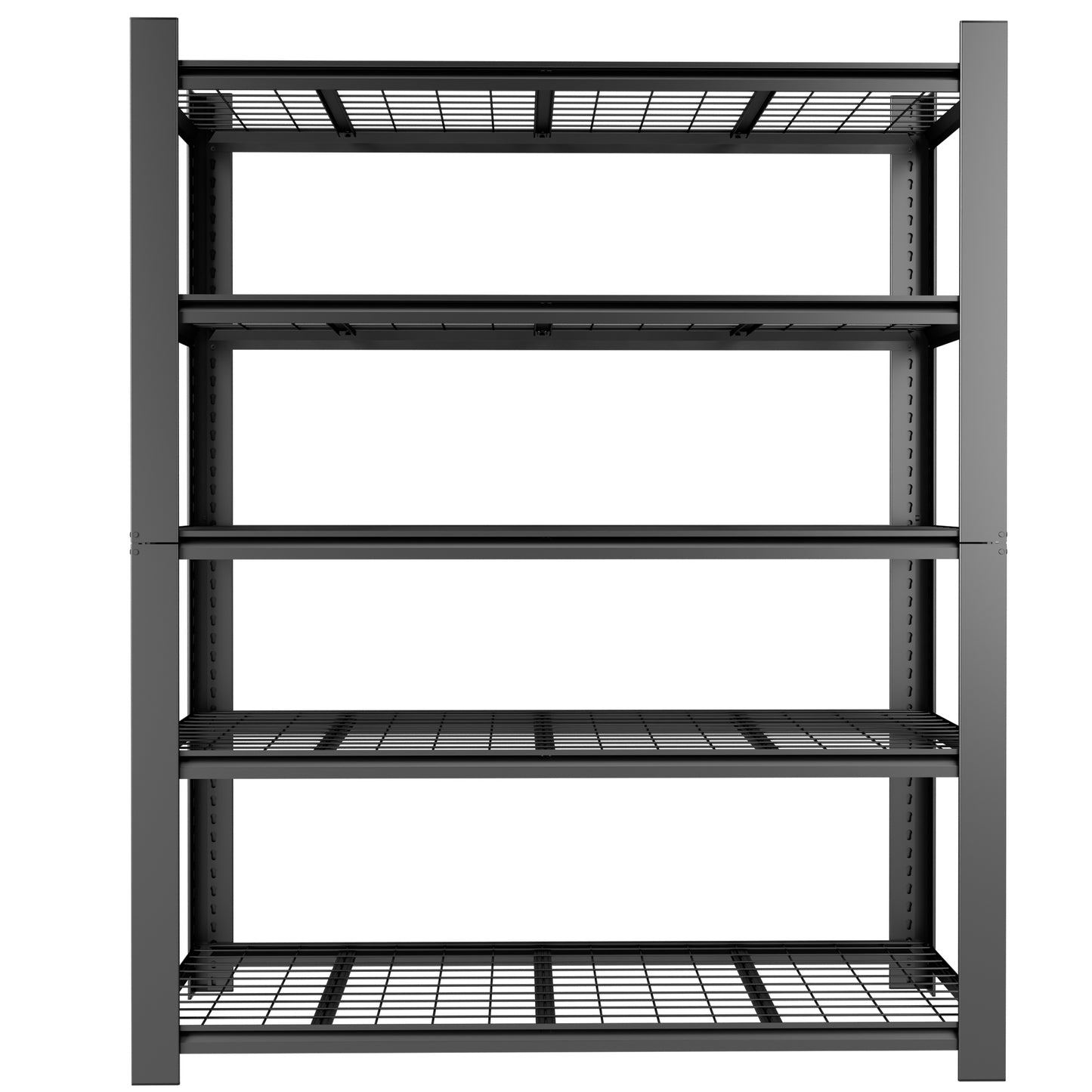 VIYET 72" Heavy Duty Metal Garage Shelving Unit, 5 Tier Adjustable Storage Rack with 3000 LBS Capacity, Steel Shelves for Garage, Pantry & Warehouse
