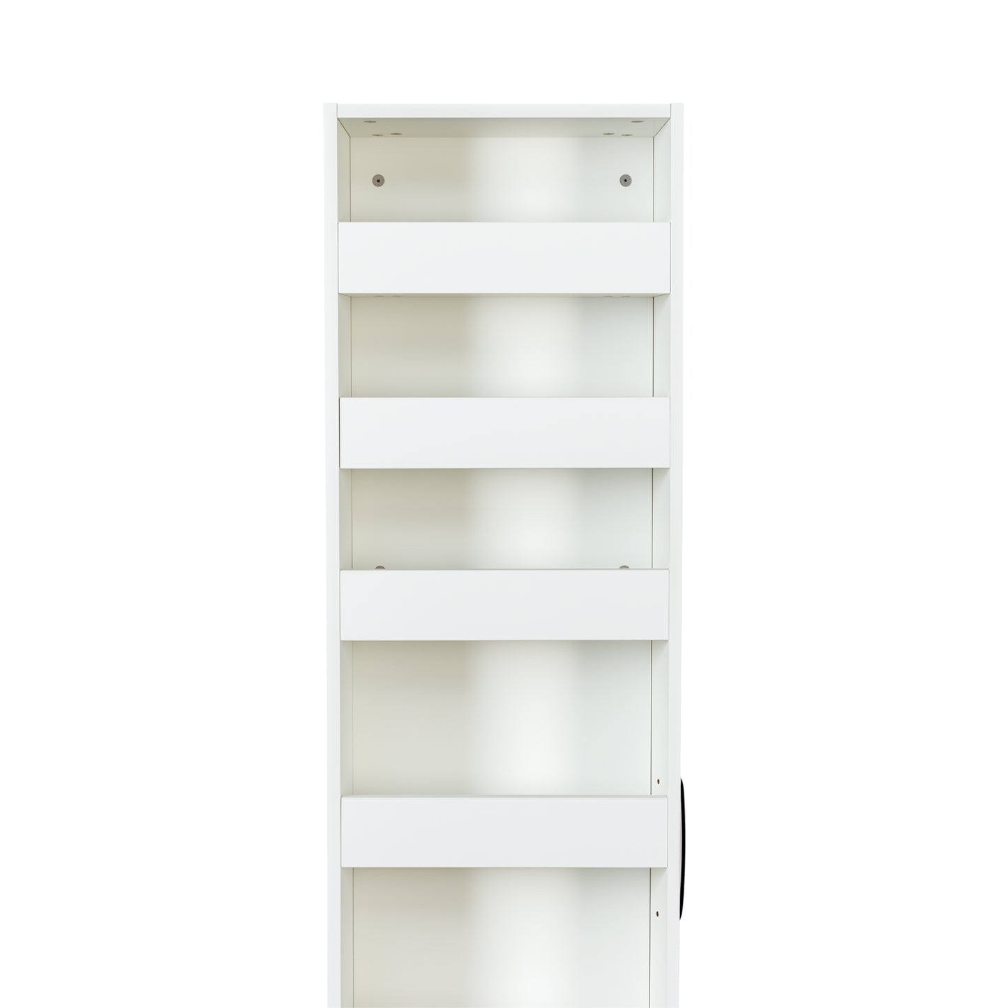 VIYET 71"H 7-Tier Multi-Functional Pull-Out Storage Shelf, Single-Sided Open Shelf, Organizer for Kitchen, Living Room & Narrow Spaces,white