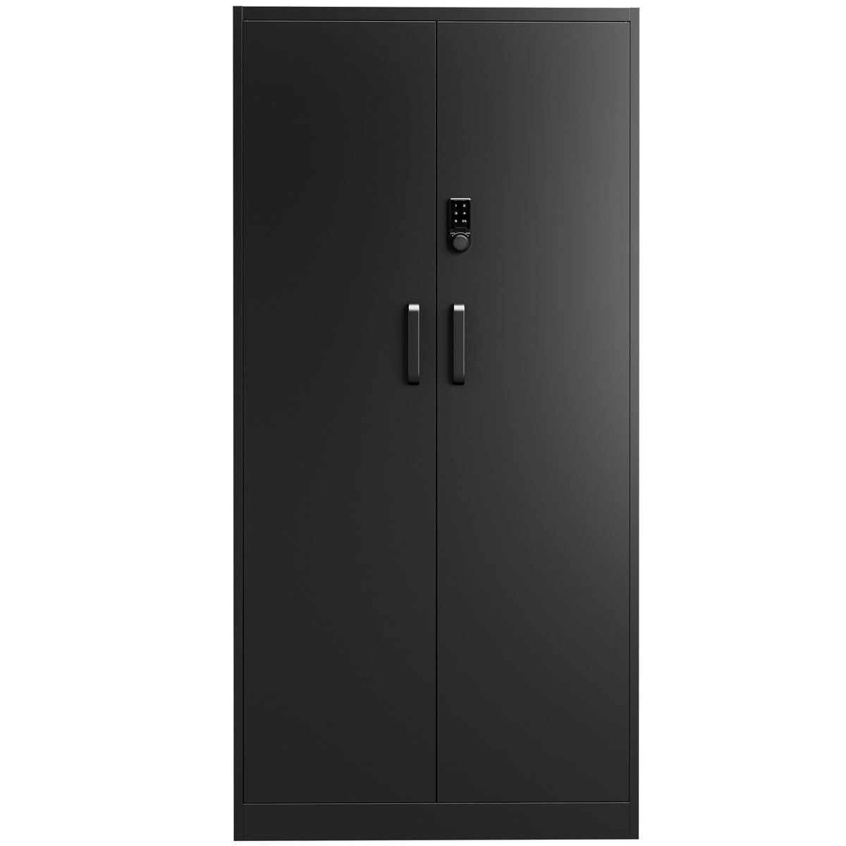 VIYET 72" Metal Storage Cabinet with Keypad Lock, Double Door Steel Garage Cabinet, 4 Adjustable Shelves, 150 lbs per Shelf