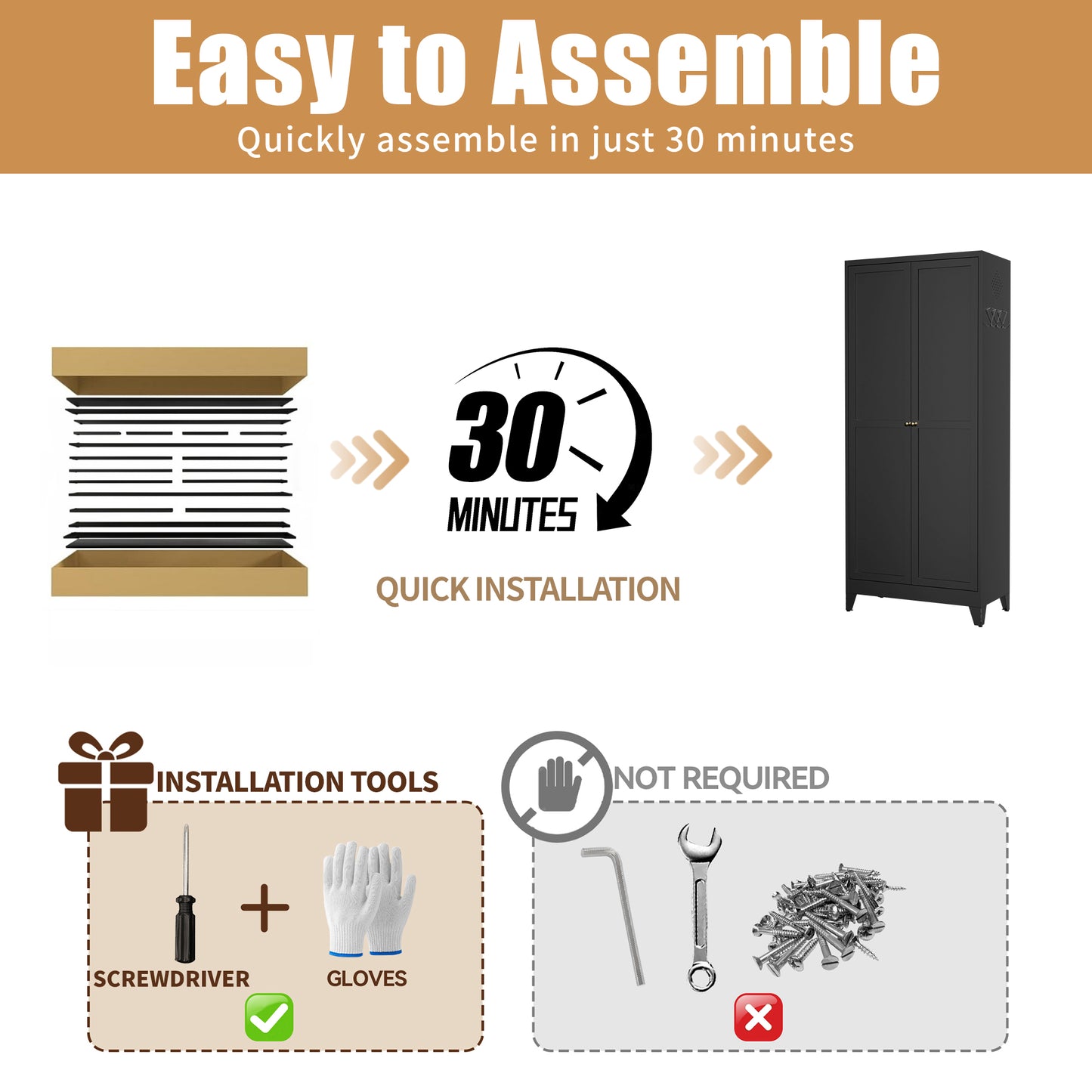 VIYET 75" Metal Kitchen Pantry Cabinet, Tall Freestanding Storage Cabinet with 5 Adjustable Shelves, Heavy Duty Steel Organizer for Kitchen, Dining Room, Black